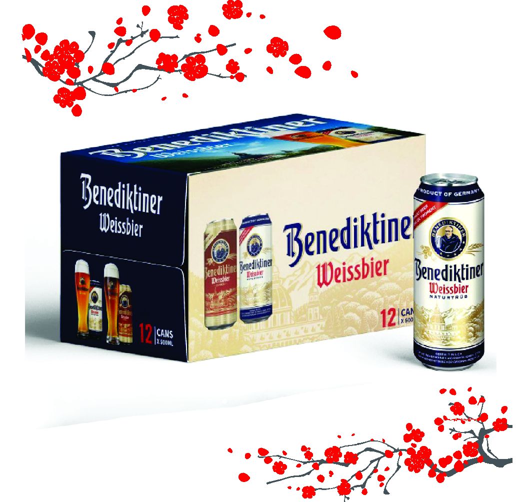 Bia thầy tu Benediktiner 12 lon