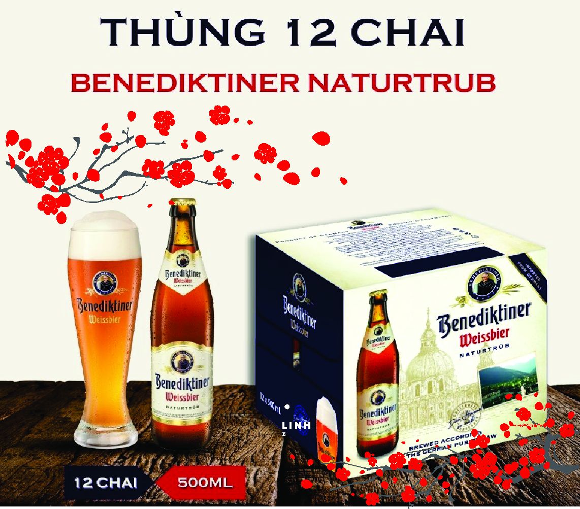 Bia Benediktiner Weissbier naturtrub - Tết 2025