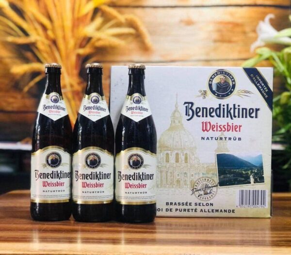 BIA BENEDIKTINER WEISSBIER NATURTRÜB – HƯƠNG VỊ LÚA MẠCH ĐẬM CHẤT ĐỨC